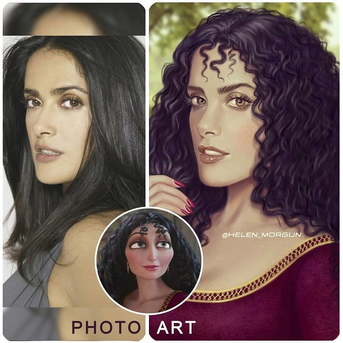 Salma Hayek As Mother Gothel