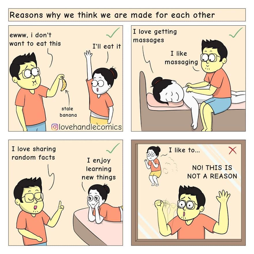 20 Comics Illustrating The Daily Moments From Our Relationship