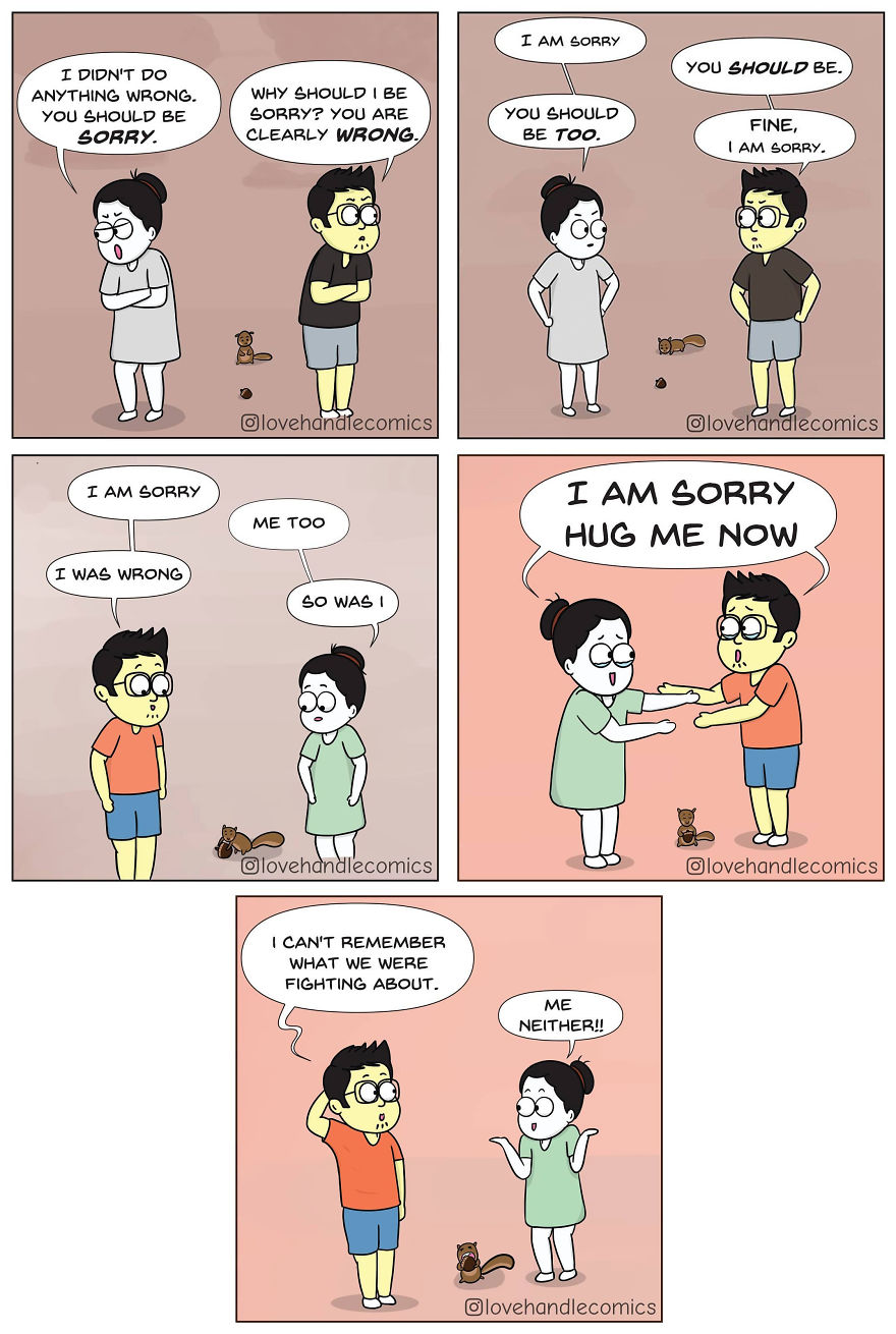 20 Comics Illustrating The Daily Moments From Our Relationship