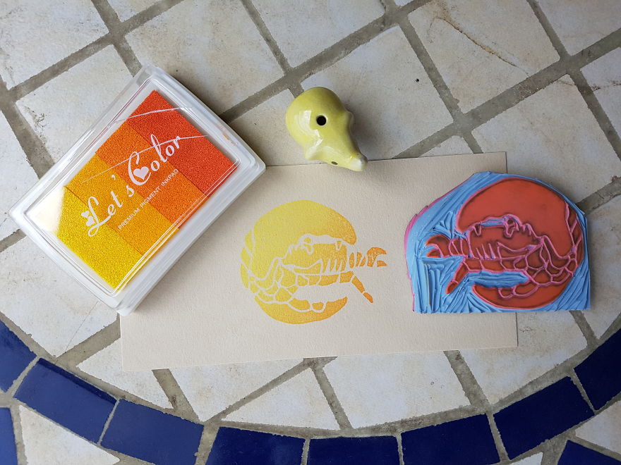 I Made Art With A £5 Rubber Stamp DIY Kit