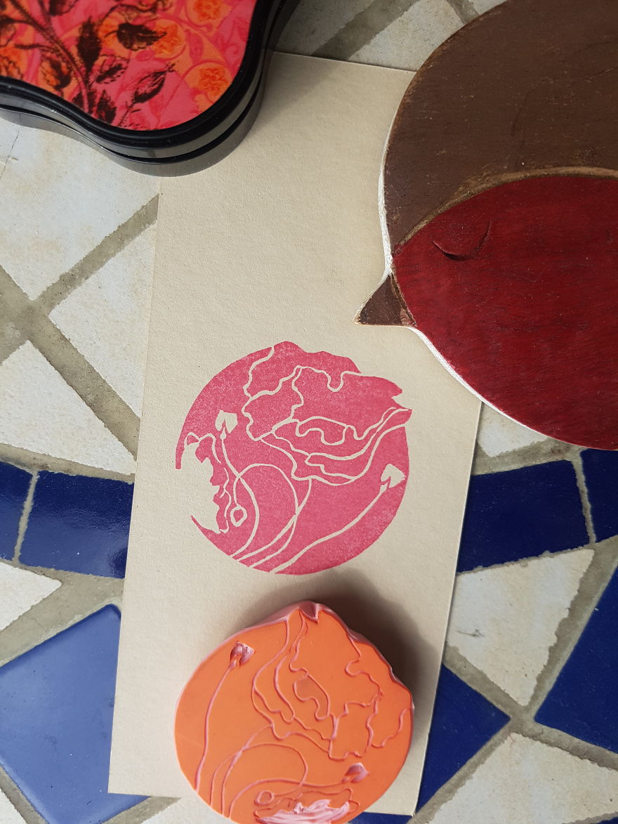 I Made Art With A £5 Rubber Stamp DIY Kit