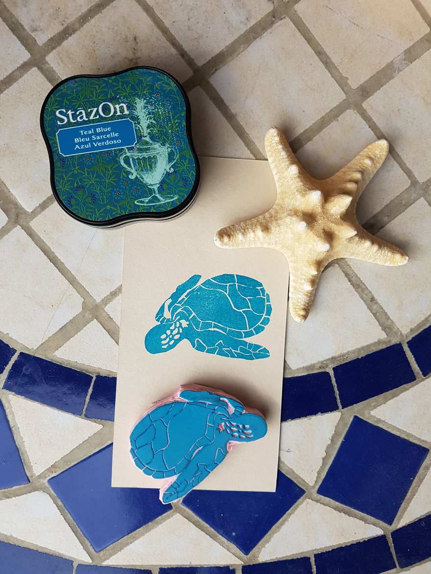 I Made Art With A £5 Rubber Stamp DIY Kit