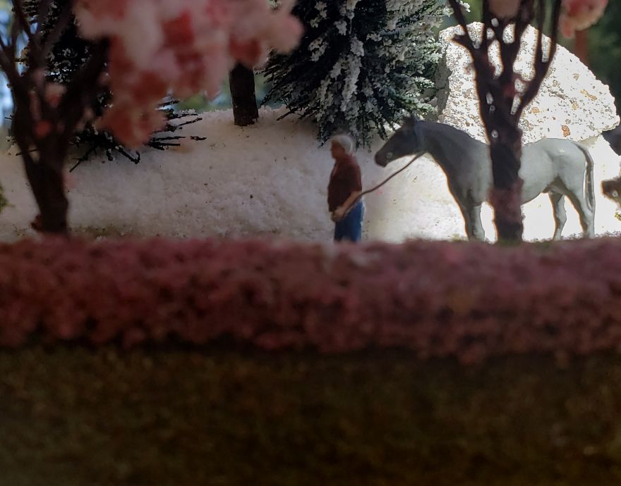 I Created A Ho Scale Scene With Spring And Winter