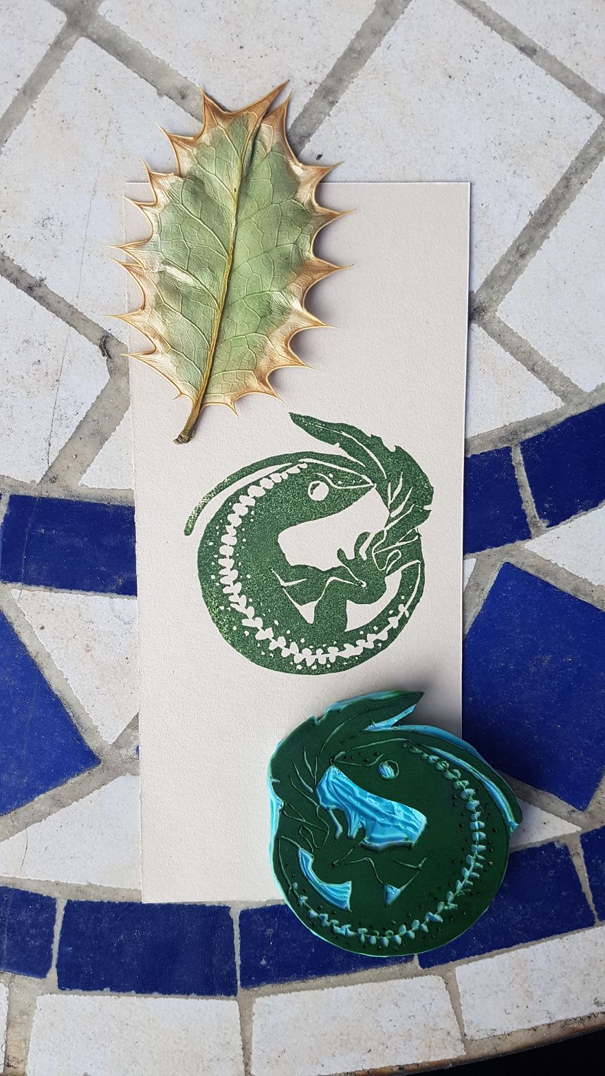 I Made Art With A £5 Rubber Stamp DIY Kit