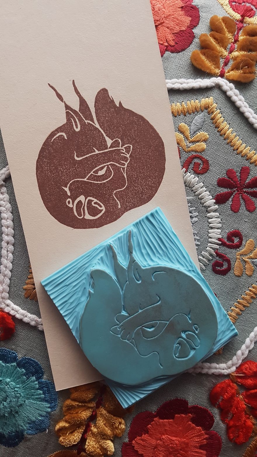 I Made Art With A £5 Rubber Stamp DIY Kit