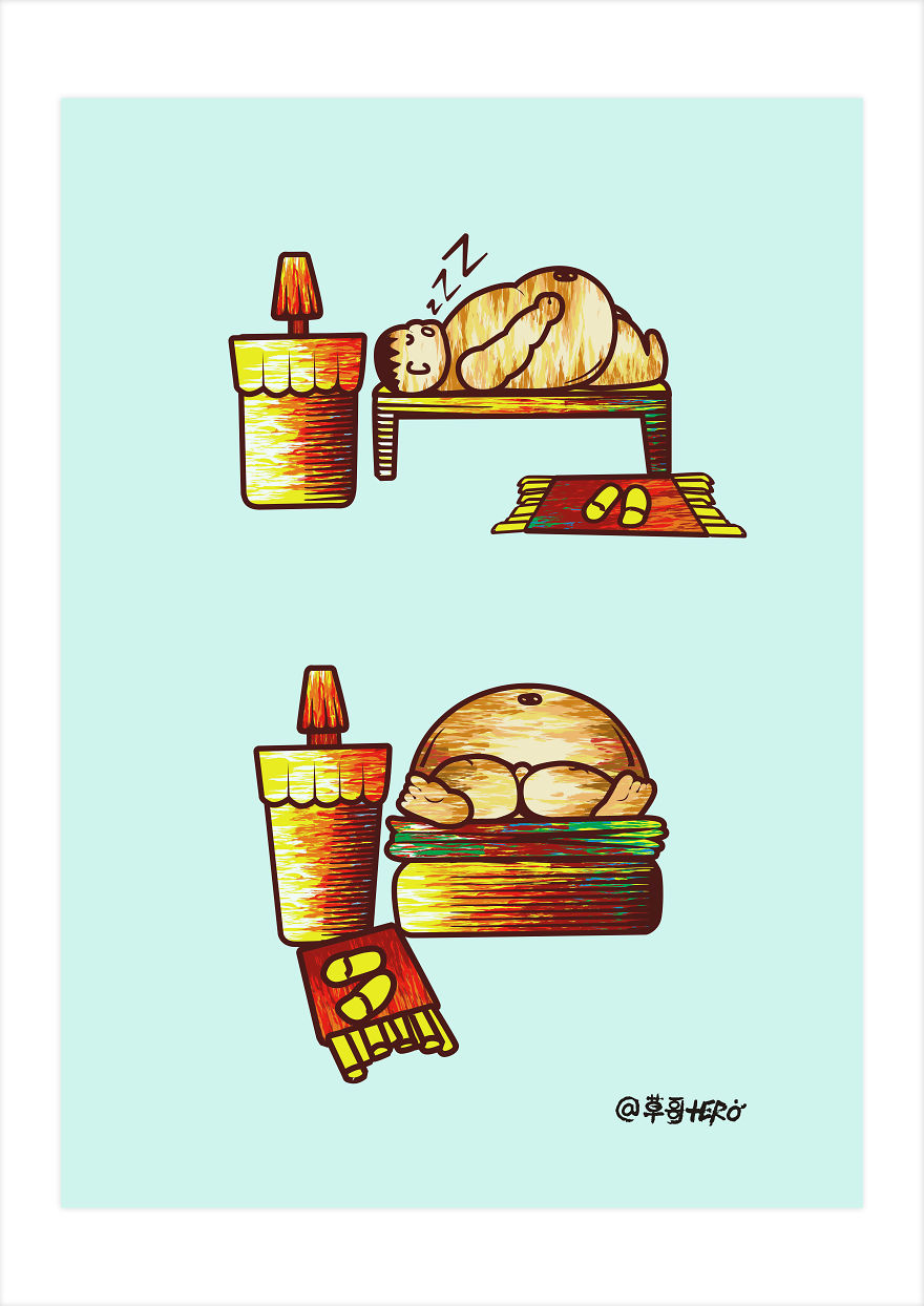 I've Reimagined The Boring Ordinary Life Situations From Very Dark And Humorous Perspectives