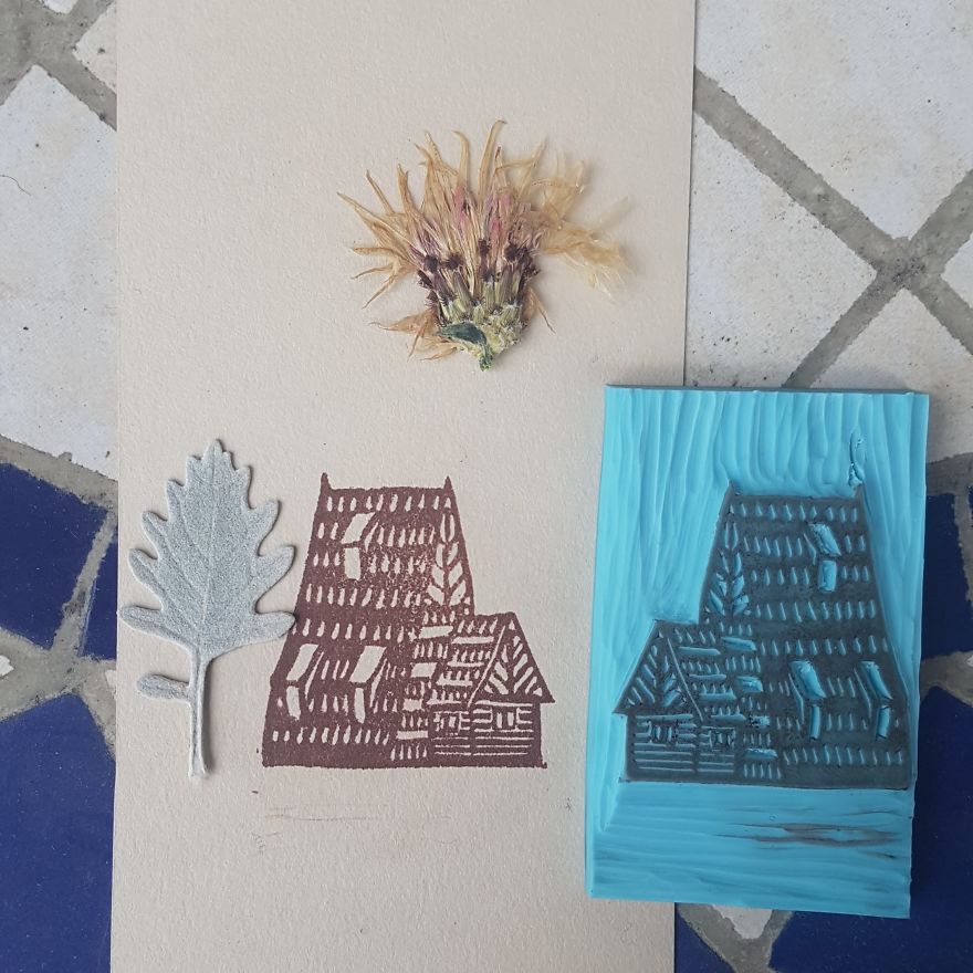 I Made Art With A £5 Rubber Stamp DIY Kit