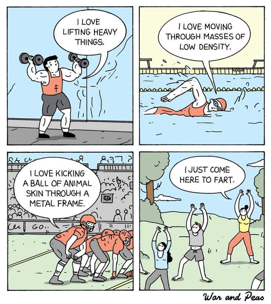 Hilarious, Dark And Relatable Comic Strips By War And Peas