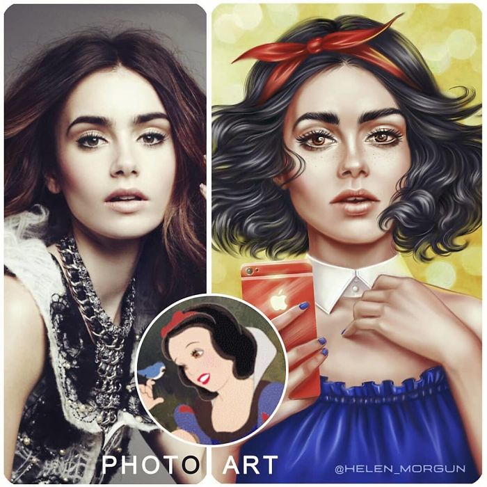 Lily Collins As Snow White
