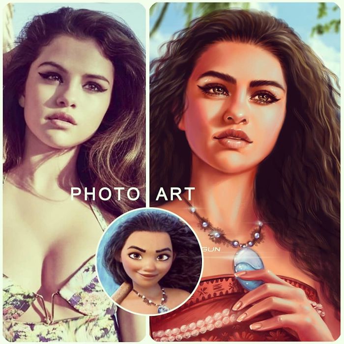 Selena Gomez As Moana