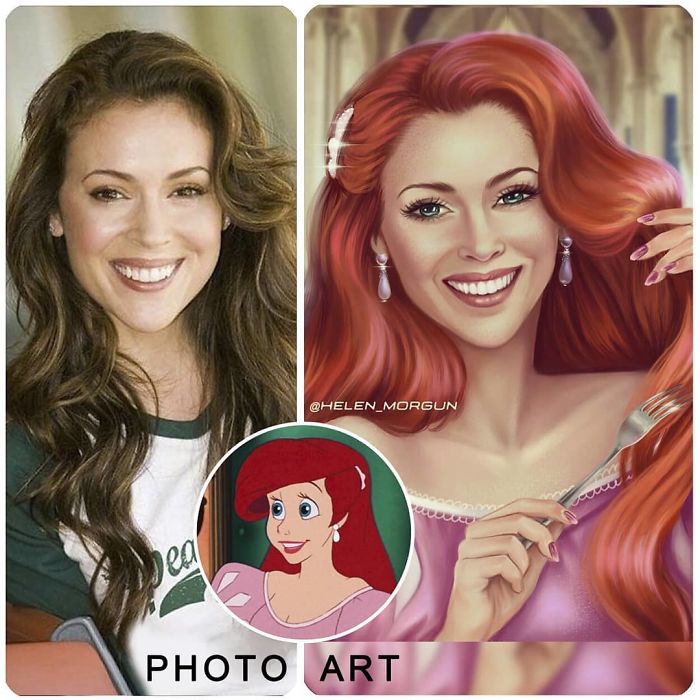 Alyssa Milano As Ariel