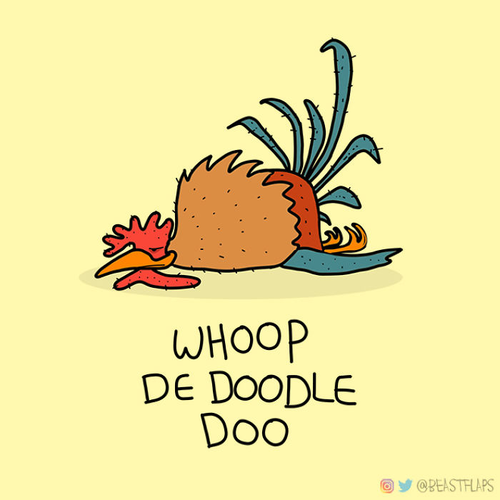 I Decided To Get Myself Out Of A Creative Rut This Year By Promising To Draw One Grumpy Animal Every Single Day