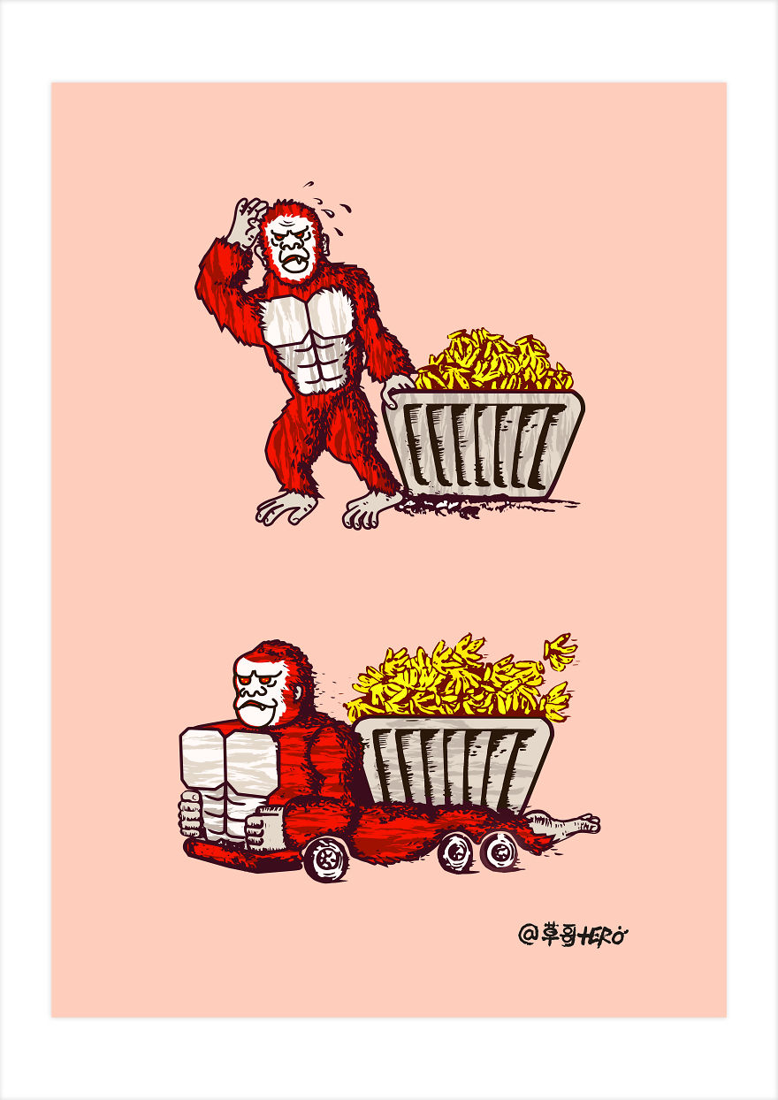 I've Reimagined The Boring Ordinary Life Situations From Very Dark And Humorous Perspectives