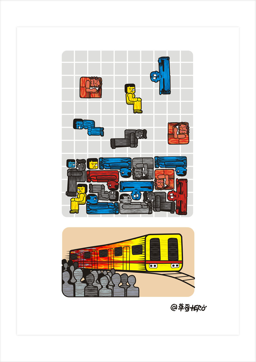 I've Reimagined The Boring Ordinary Life Situations From Very Dark And Humorous Perspectives