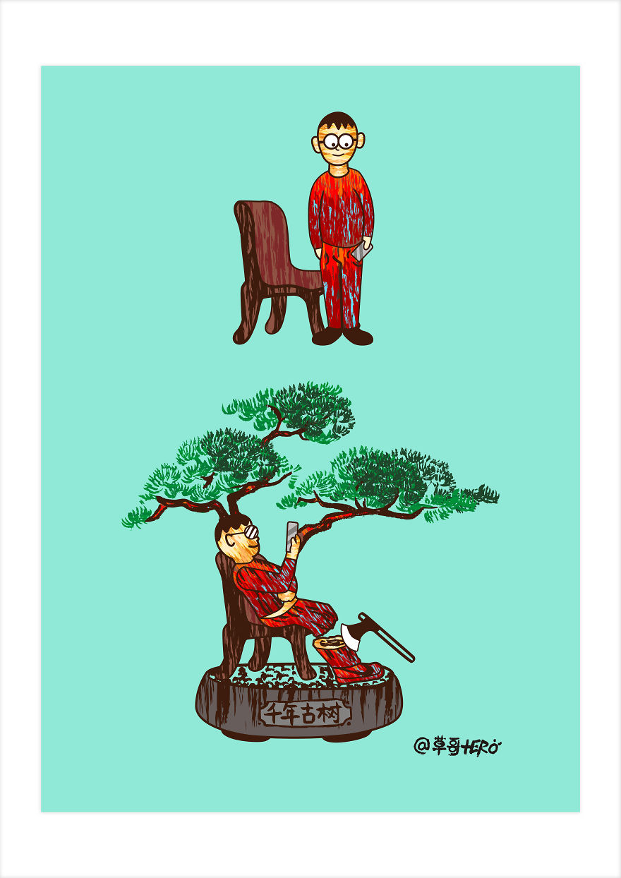 I've Reimagined The Boring Ordinary Life Situations From Very Dark And Humorous Perspectives