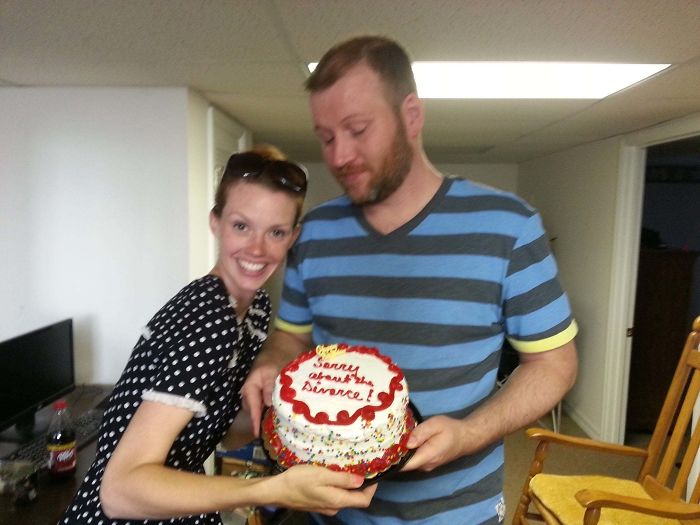 My Soon To Be Ex-Wife Brought Me A Cake For My Birthday Today