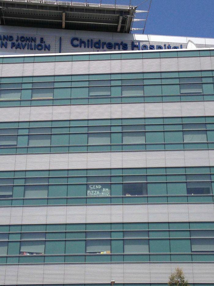 Photo Taken Outside Children's Hospital In Los Angeles. Smart Kid