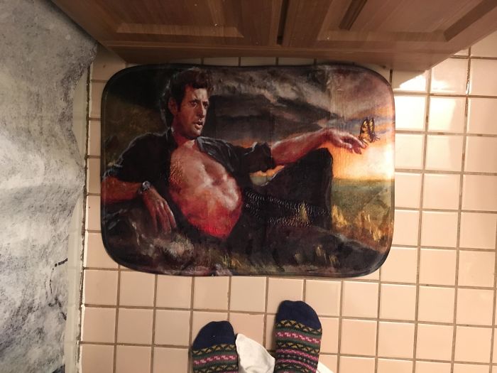 My Fiancé And I Ordered A Navy Bathmat And This Came, 10/10 Would Order Again