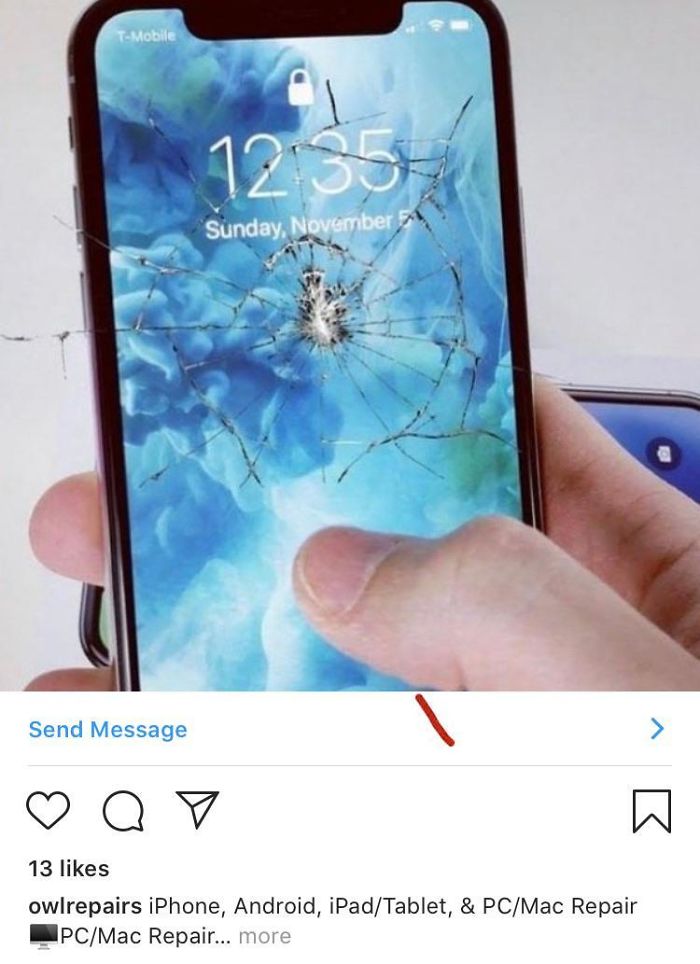Wow!! The Crack Was So Big That It Went Off The Phone