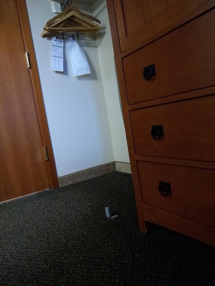 The Door Stop At My Hotel. I Present The "Toe Buster 5000"