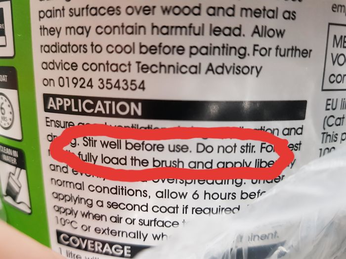 To Stir Or Not To Stir. That Is The Question