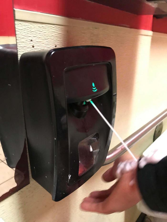 First One Of These I’ve Come Across Where The Soap Didn’t Come From The Bottom. (Yes, I’m Taking One For The Team Here)