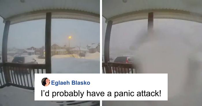 24 Hours In 30 Seconds: Timelapse Video Shows Snow Almost Reaching The Roof During A Blizzard In Canada