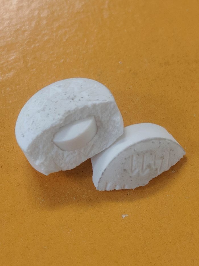 This Pill Broke In My Purse And Revealed A Smaller Pill Inside It