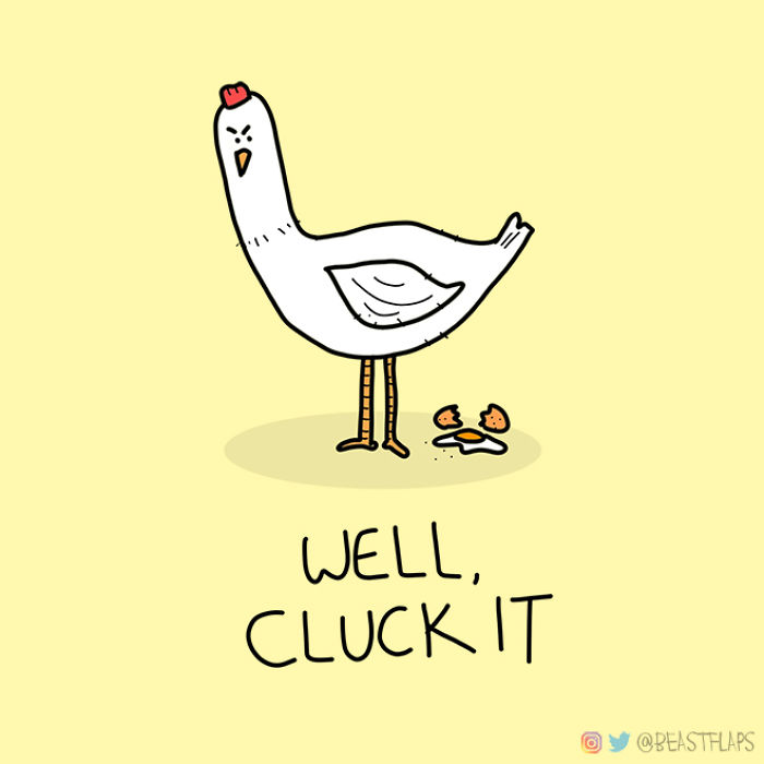 I Decided To Get Myself Out Of A Creative Rut This Year By Promising To Draw One Grumpy Animal Every Single Day