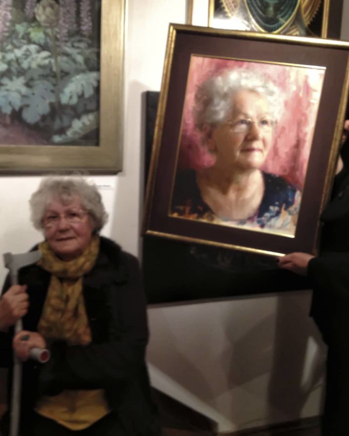 Polish Painter Puts Model And Painting Of Himself Side By Side And The Result Is Impressive