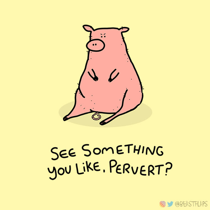 I Decided To Get Myself Out Of A Creative Rut This Year By Promising To Draw One Grumpy Animal Every Single Day