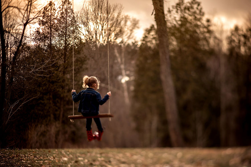I've Photographed My Daughter On The Same Tree Swing For 3 Years, Here Are Some Of My Favorites