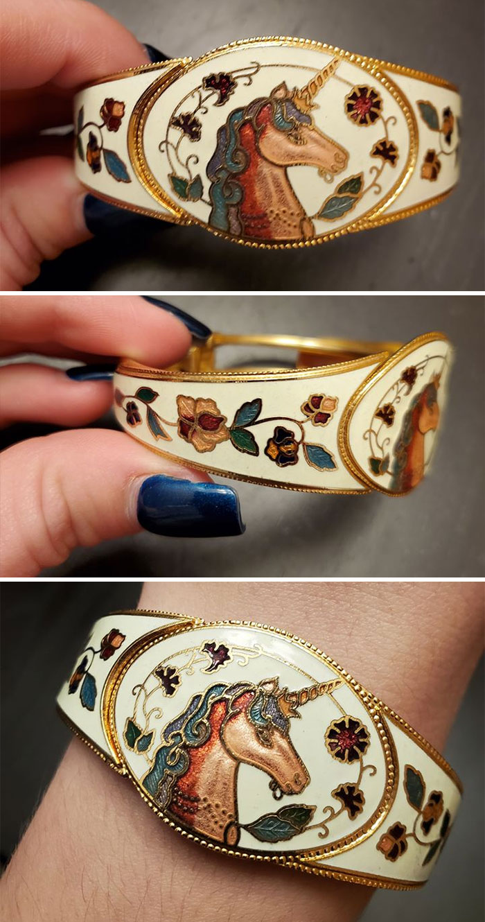 I Found This Beautiful Unicorn Braclet At A Thrift Store. I Love It Everyone Else Thinks Its Ugly