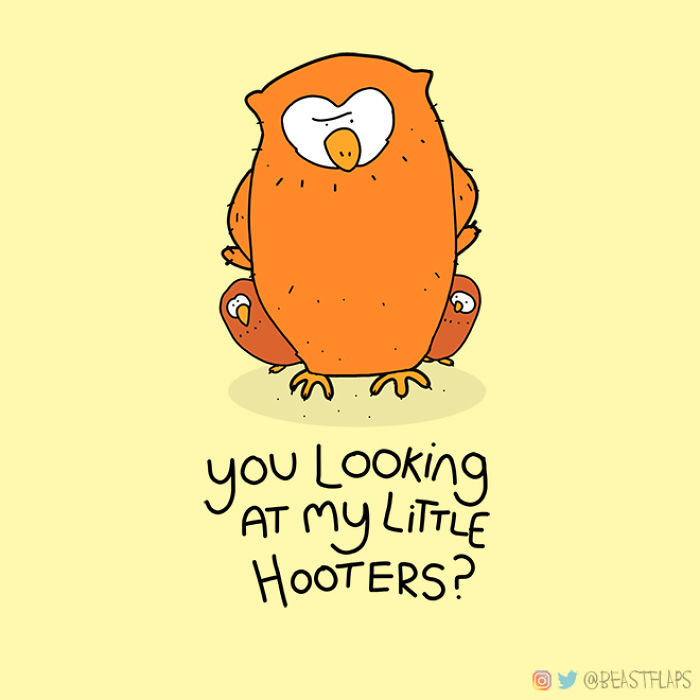 I Decided To Get Myself Out Of A Creative Rut This Year By Promising To Draw One Grumpy Animal Every Single Day