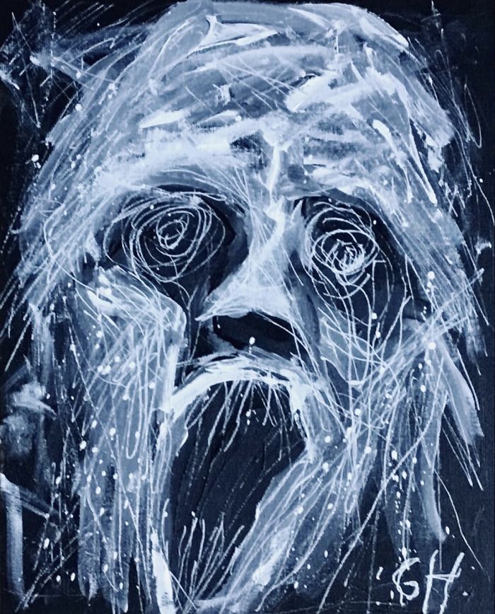 My Schizophrenic Friend Makes Really Intense Paintings Of His Inner Demons My Schizophrenic Friend Makes Really Intense Paintings Of His Inner Demons