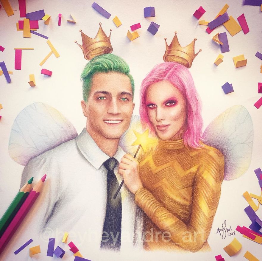 Nathan Schwandt And Jeffree Star As Cosmo And Wanda.
