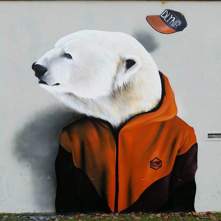 This Street Performer Beautifies The Walls And Empty Spaces Of His City With His Stunning 3D Art.