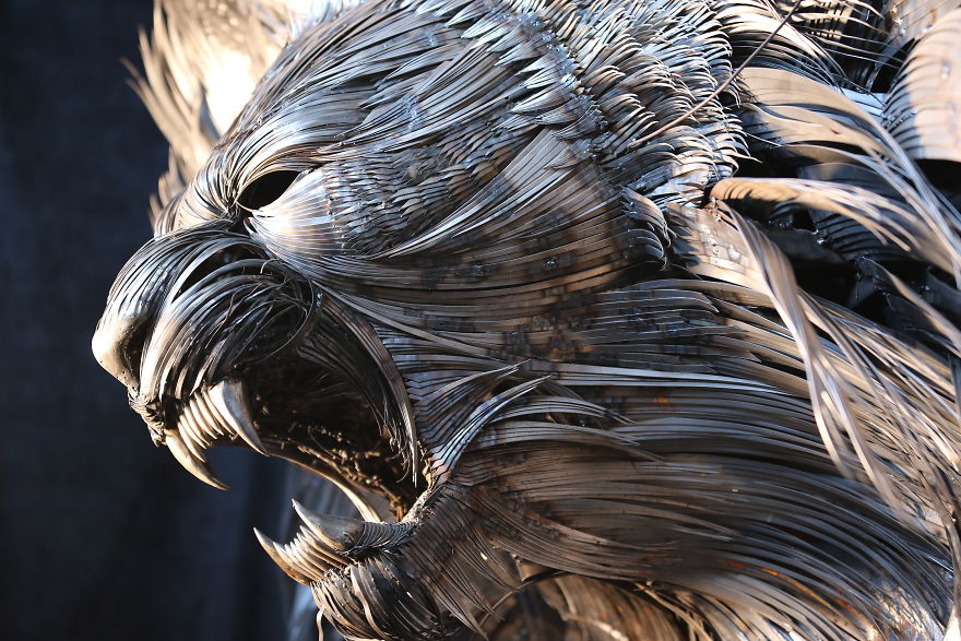 2 Years And 20,000 Welded Steel Pieces Later, I've Completed My Project Which Symbolizes The Threat Of Climate Change 2 Years And 20,000 Welded Steel Pieces Later, I've Completed My Project Which Symbolizes The Threat Of Climate Change