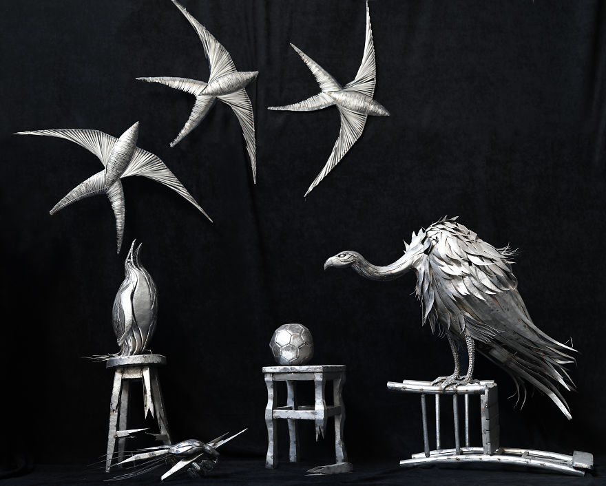 2 Years And 20,000 Welded Steel Pieces Later, I've Completed My Project Which Symbolizes The Threat Of Climate Change 2 Years And 20,000 Welded Steel Pieces Later, I've Completed My Project Which Symbolizes The Threat Of Climate Change