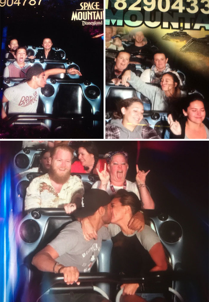 Photo 1&2 Were Taken Way Before We Had Even Met Each Other. Now Photo 3 We Found Our Other Half To Ride Space Mountain With