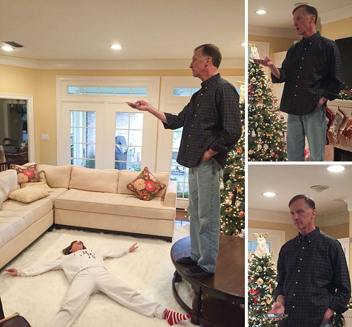 I’ve Learned More About Love From Watching My Dad Reluctantly Rearrange The Living Room So My Mom Can Make Snow Angel Boomerangs Than Anything Else In Life