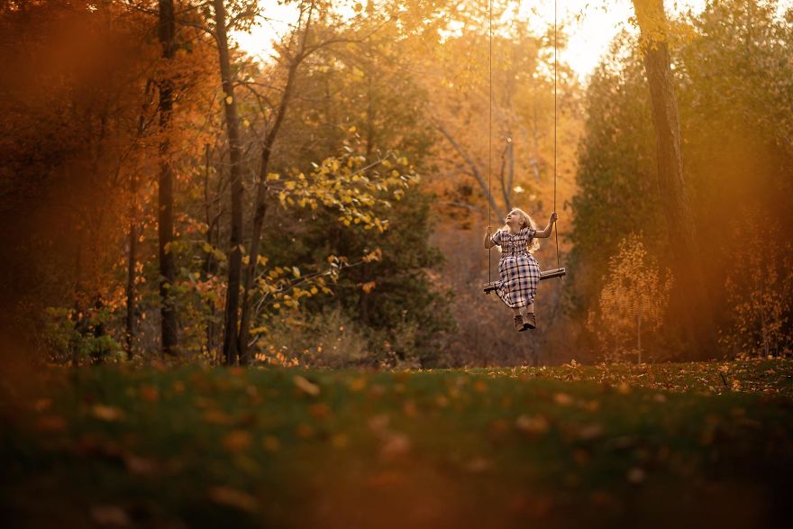 I've Photographed My Daughter On The Same Tree Swing For 3 Years, Here Are Some Of My Favorites
