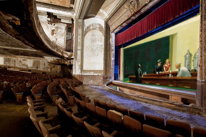 Abandoned Ruins Of Detroit Meet Edward Hopper