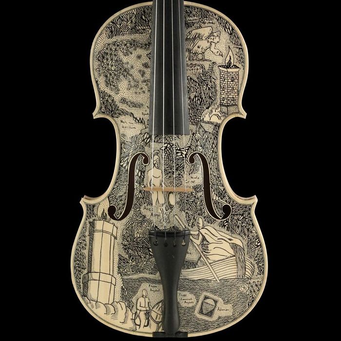 I Spent Over 4 Years Illustrating Dante's Inferno On Musical Instruments And Here's How It Looks On Violins I Spent Over 4 Years Illustrating Dante's Inferno On Musical Instruments And Here's How It Looks On Violins