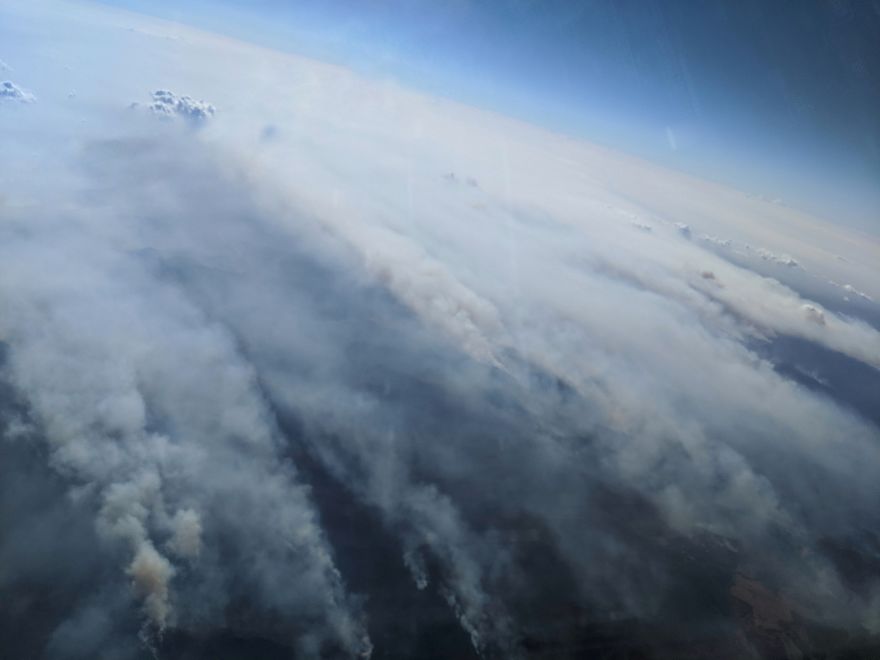 I Am An Airline Pilot, Photographing The Pyrocumulus Clouds Created By The Devastating Australian Bushfires