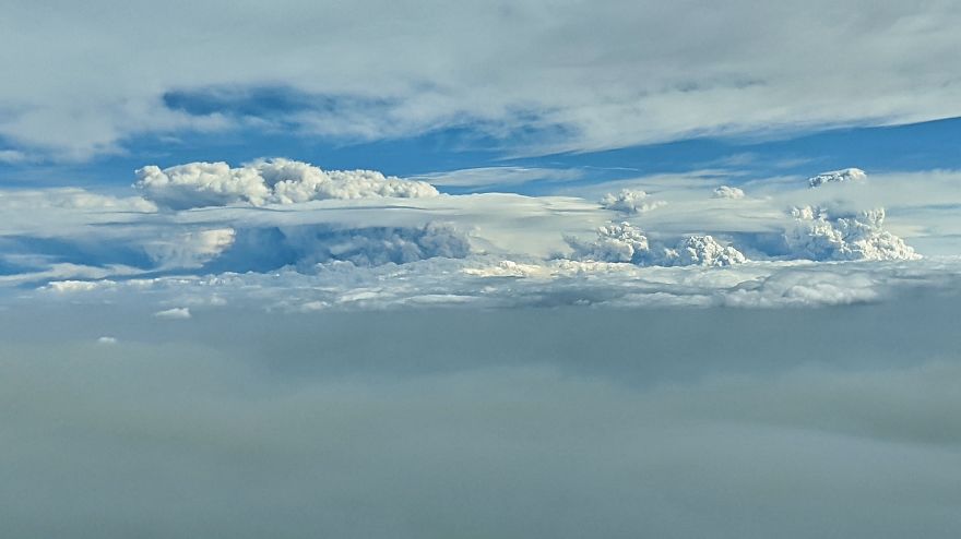 I Am An Airline Pilot, Photographing The Pyrocumulus Clouds Created By The Devastating Australian Bushfires