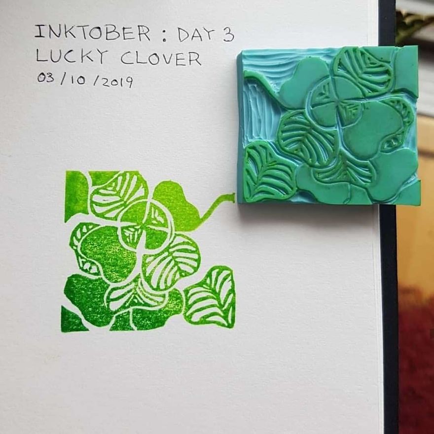 I Made Art With A £5 Rubber Stamp DIY Kit