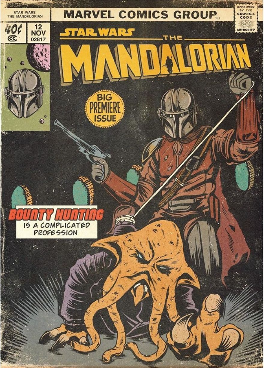 Russian Artist Sums Up Each Episode Of The Mandalorian In Vintage Comic Book Covers (8 Pics) Russian Artist Sums Up Each Episode Of The Mandalorian In Vintage Comic Book Covers (8 Pics)