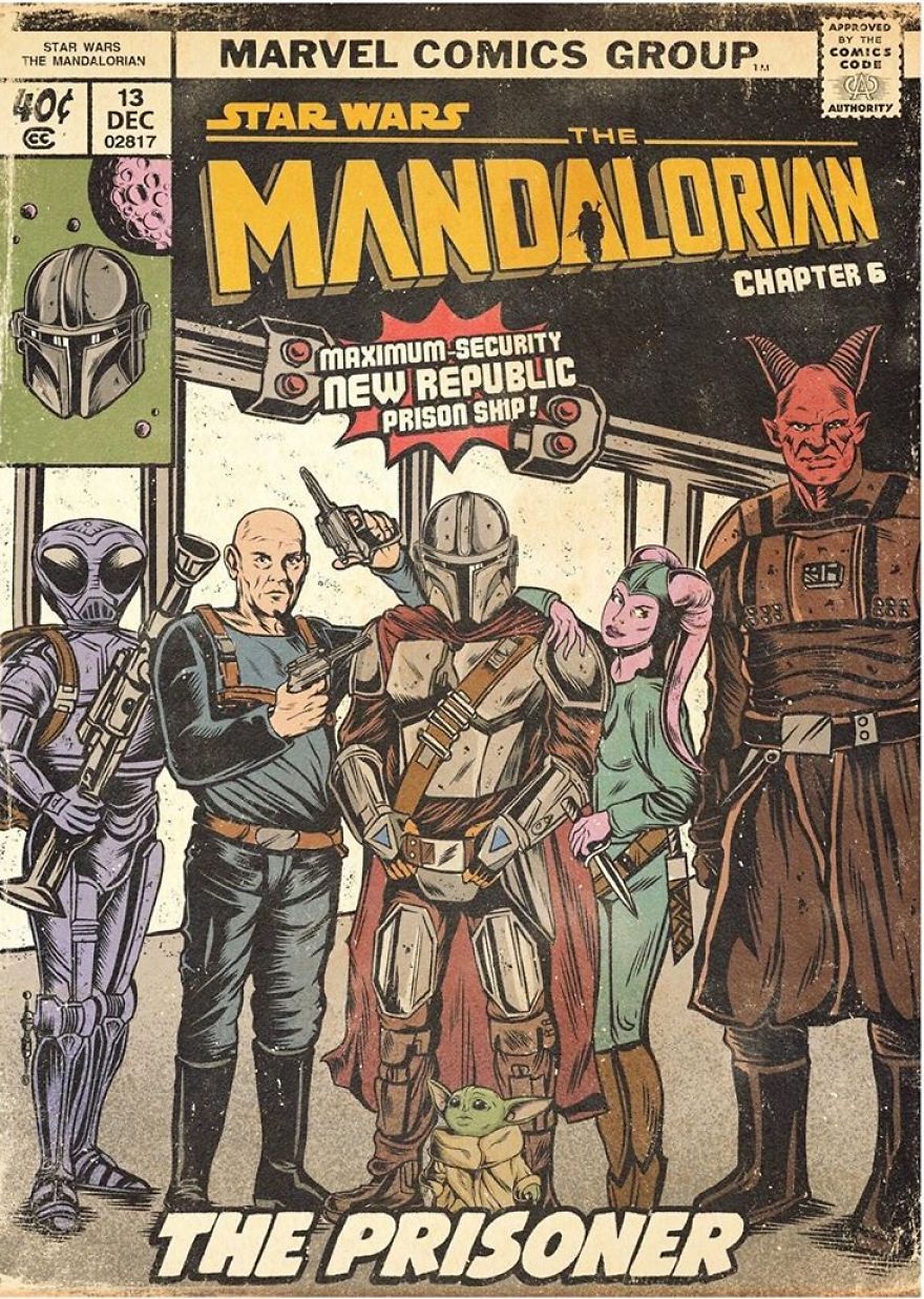 Russian Artist Sums Up Each Episode Of The Mandalorian In Vintage Comic Book Covers (8 Pics) Russian Artist Sums Up Each Episode Of The Mandalorian In Vintage Comic Book Covers (8 Pics)