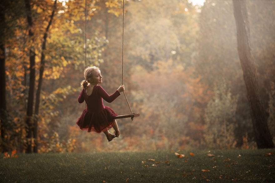 I've Photographed My Daughter On The Same Tree Swing For 3 Years, Here Are Some Of My Favorites